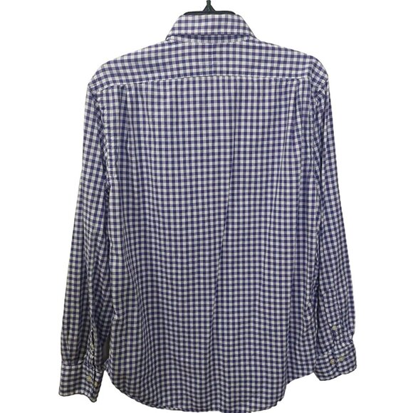Polo Ralph Lauren Men's Purple Gingham Long-Sleeve Button-Up Shirt Medium - Picture 2 of 9